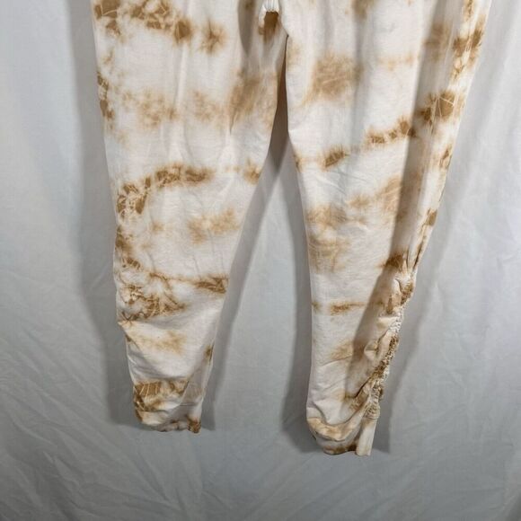 Jane Delancey Sweatpants Women's Medium White Yellow Pull On Drawstring Pockets - Picture 8 of 8
